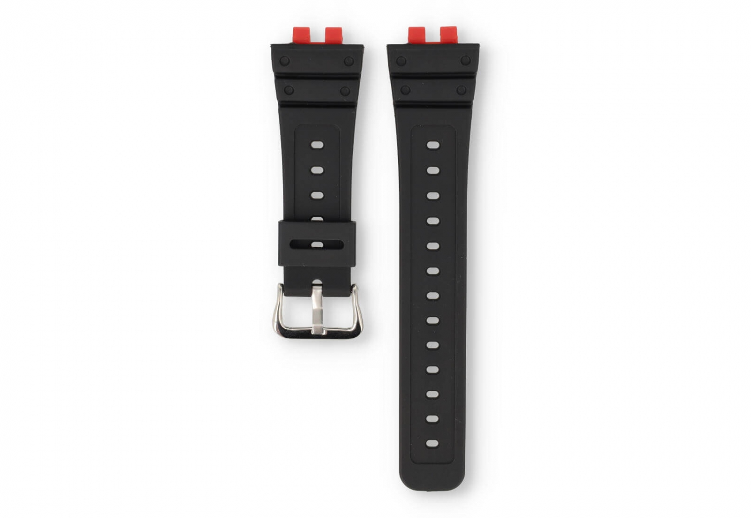 Casio G-Shock GMW-B5000 horlogeband rubber - zwart/zilver
