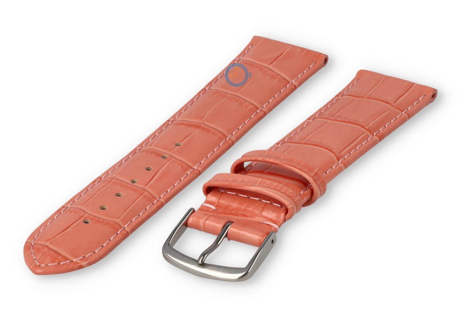 Licht opgevulde XL horlogeband - 22mm - zalmroze
