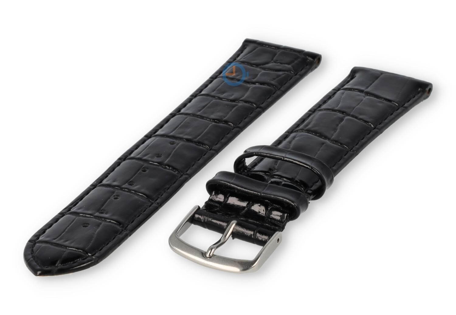 Licht opgevulde XL horlogeband - 22mm - zwart