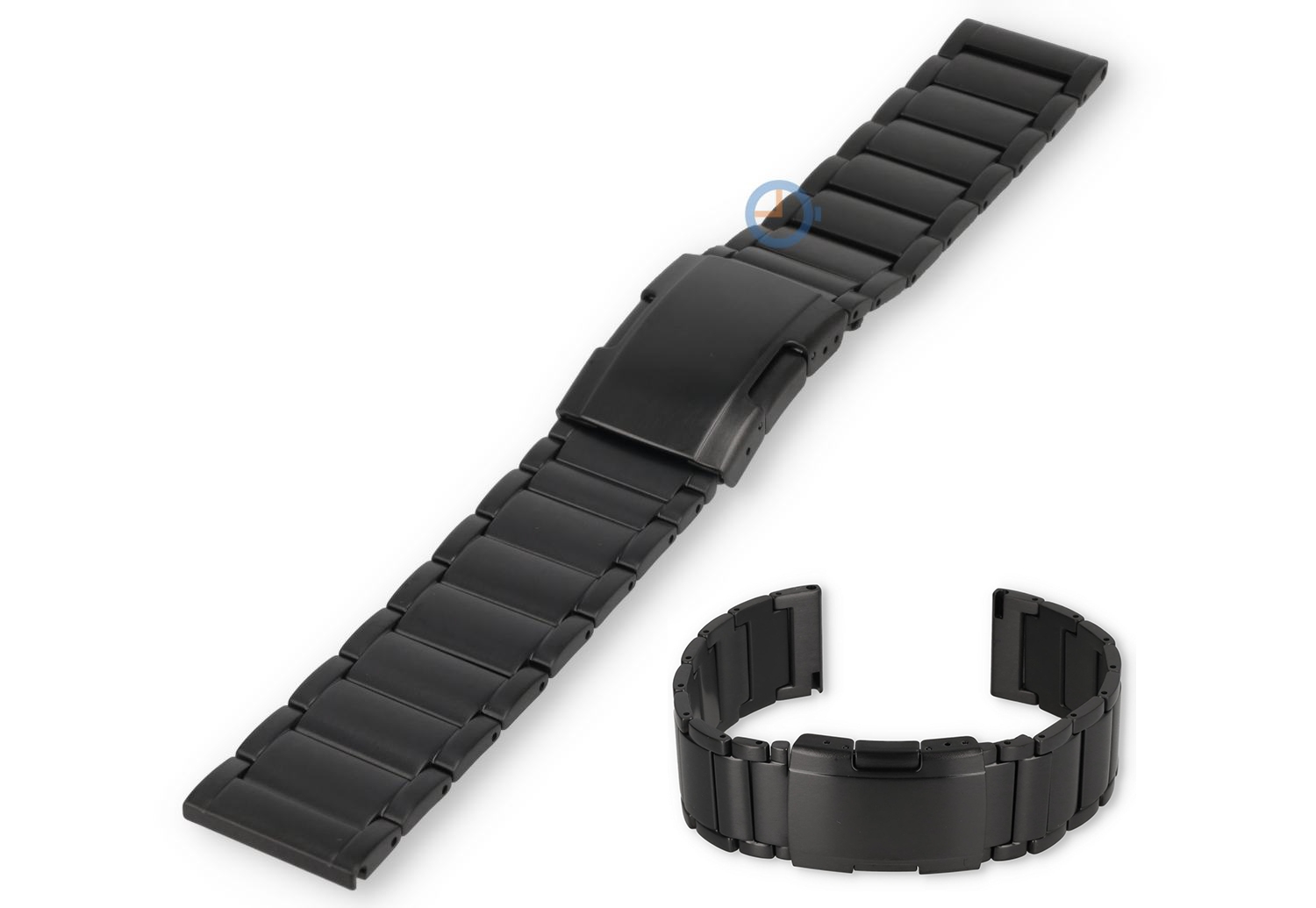 22mm titanium horlogeband met Quick-Switch - zwart