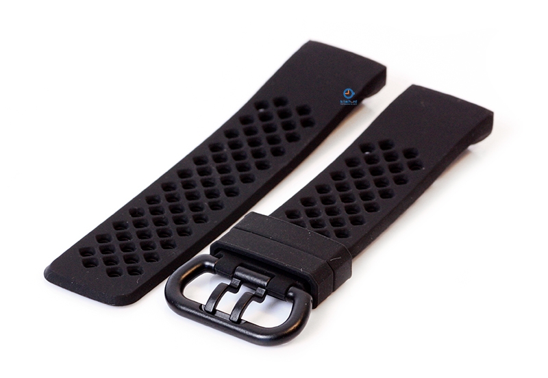 Fitbit Charge 3 perforated horlogeband zwart