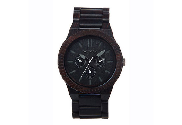 WeWOOD horloge Kappa Black