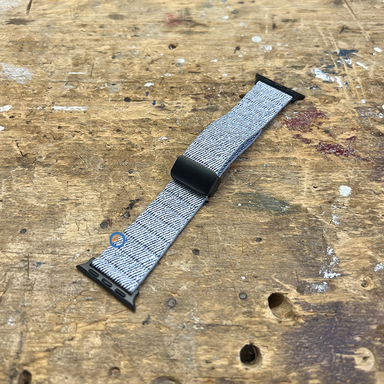 Apple Watch 45mm magneet bandje: Grey Denim