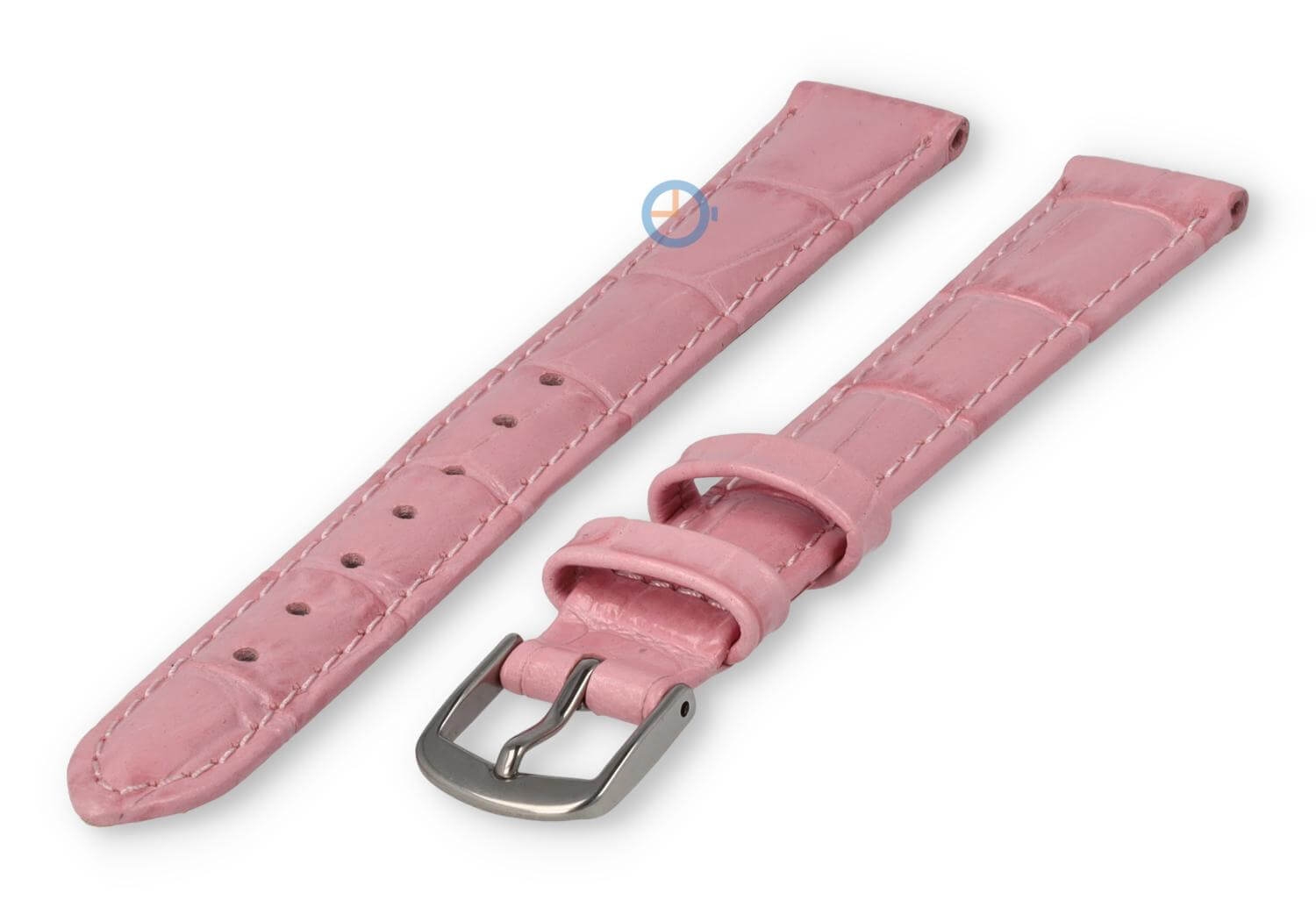 XL horlogeband van leer - 14mm - roze
