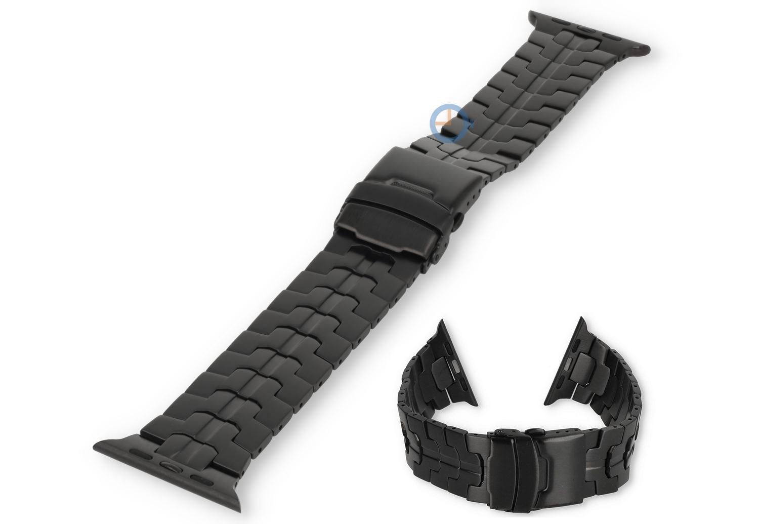 Titanium-look Apple bandje - 38/40/41 - black