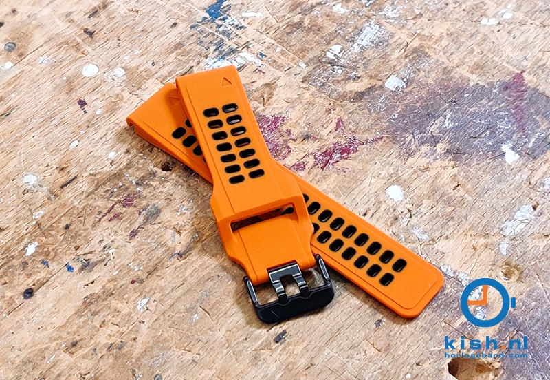 Garmin Fenix 5/6/7 horlogeband siliconen - oranje/zwart