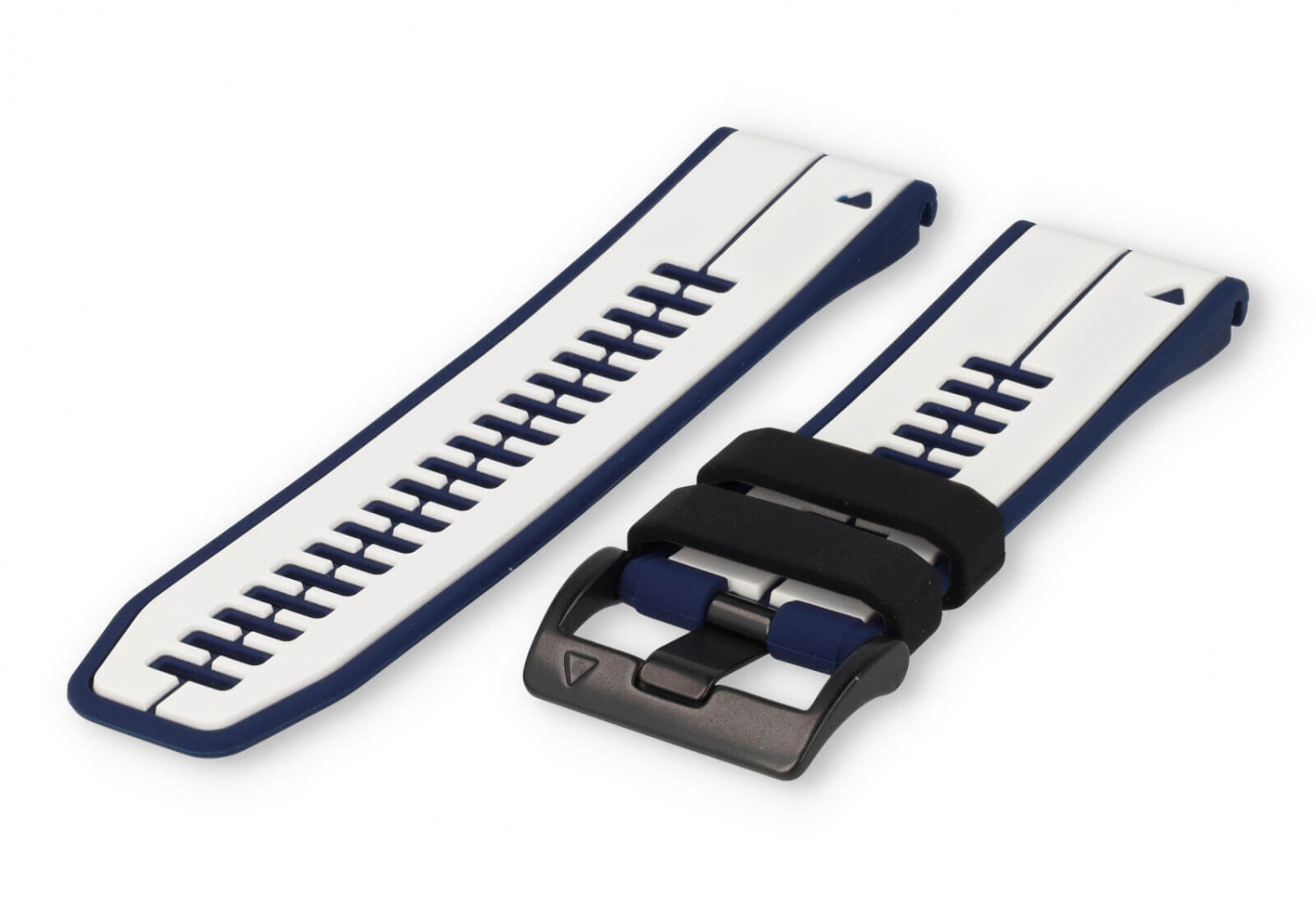 Garmin Fenix 7X horlogeband rubber - Blauw/wit