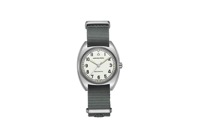 Hamilton horlogeband H76419951 - grijs nylon