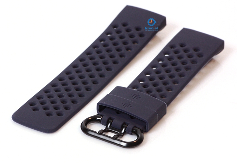 Fitbit Charge 3 perforated horlogeband donkerblauw