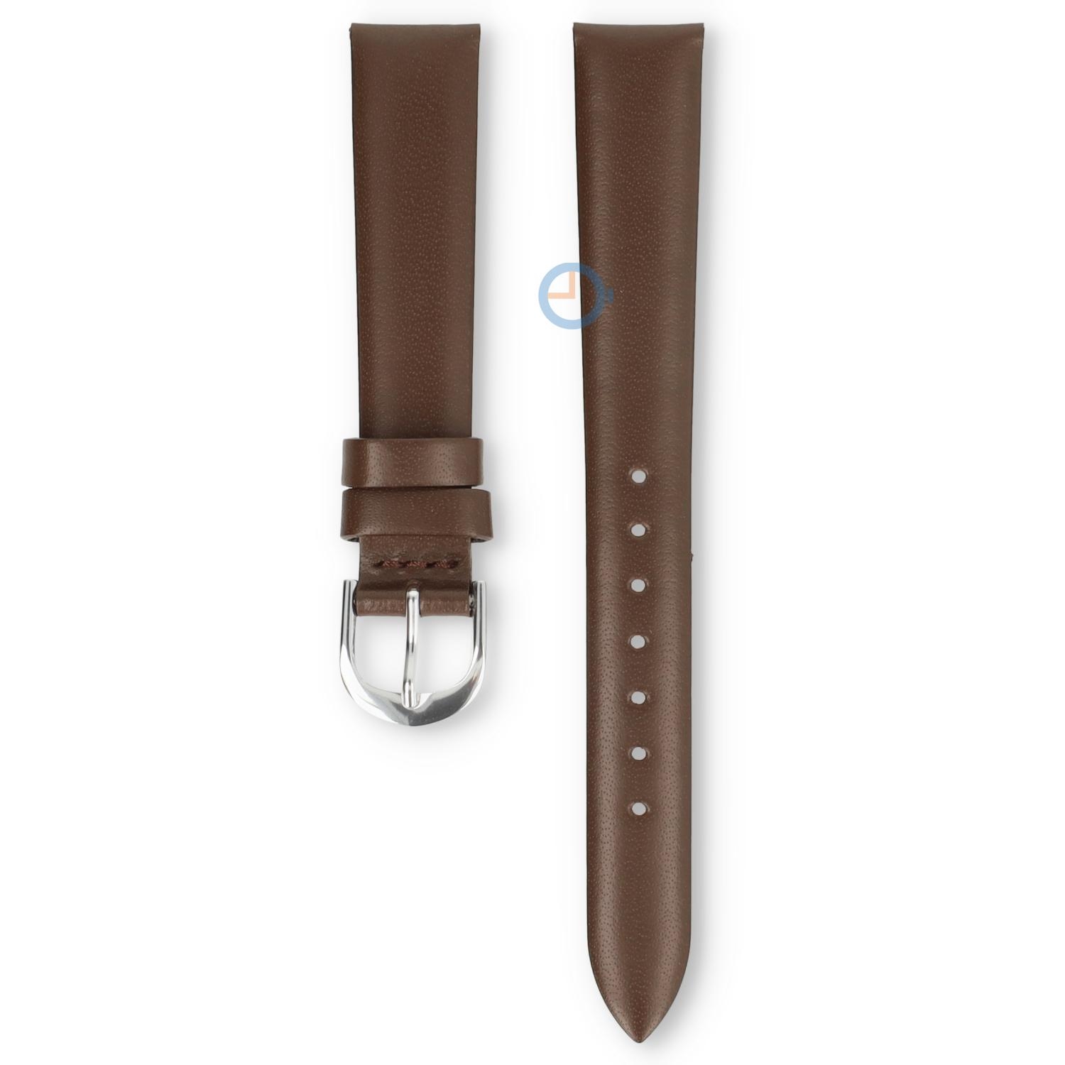 Universele 14mm bruin leren horlogeband - Lorus