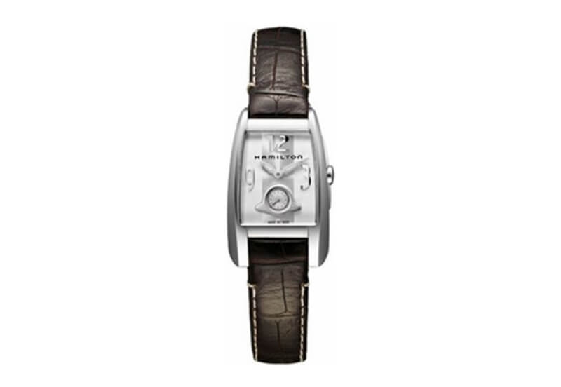 Hamilton horlogeband H33411553 - bruin leer