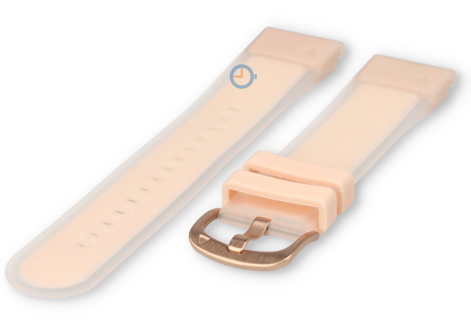 20mm bandje siliconen QuickFit - baby pink