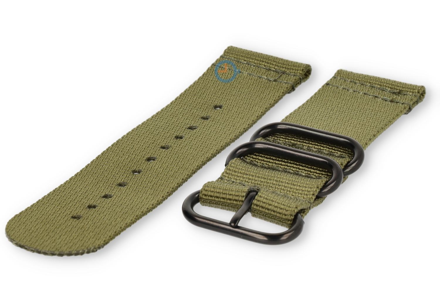 Two-piece nylon band - groen - 26mm