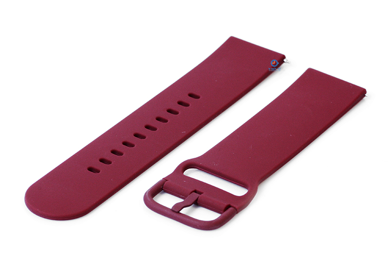 Siliconen horlogeband 20mm wijnrood