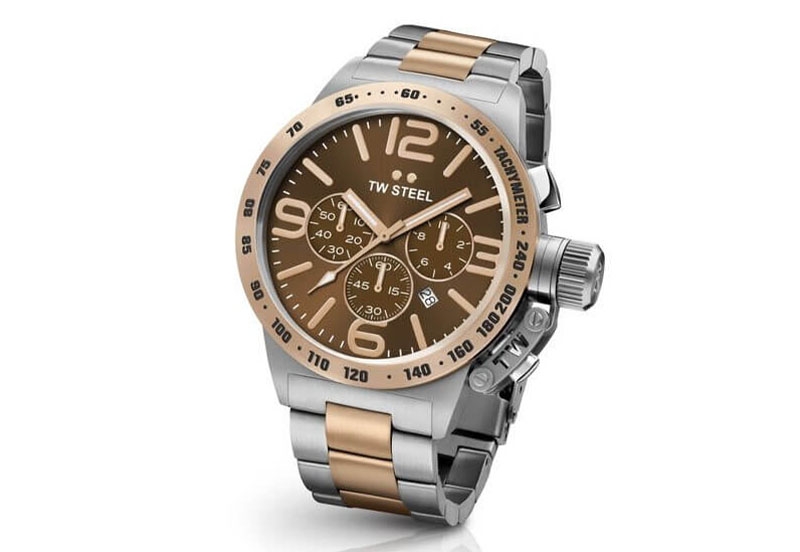 TW Steel Canteen bracelet CB153 horlogeband roségoud - 22mm