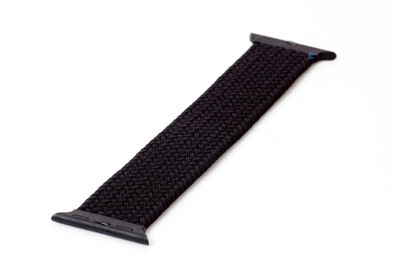 Apple zwart solobandje gevlochten - 41mm - Maat 7