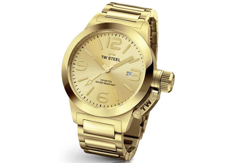 TW Steel Canteen TW308 horlogeband goud - 20mm