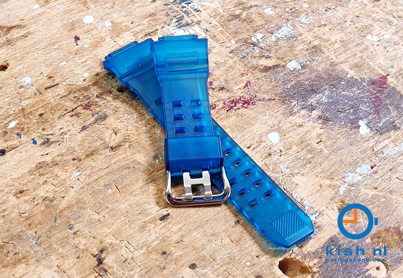 Casio G-Shock GW-9400 horlogeband rubber - blauw transparant