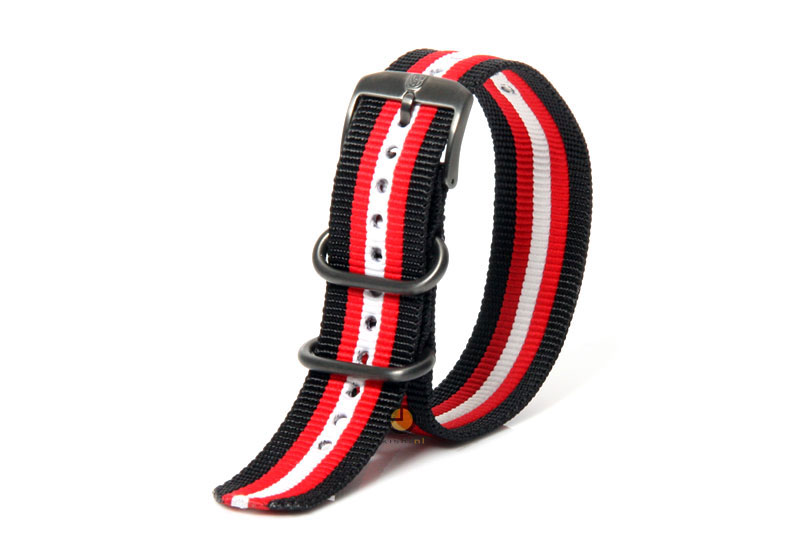 Luminox horlogeband FN.3950.31 zwart rood wit