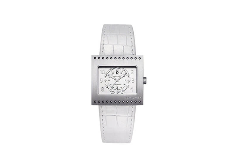 Hamilton horlogeband H79515913 - wit leer