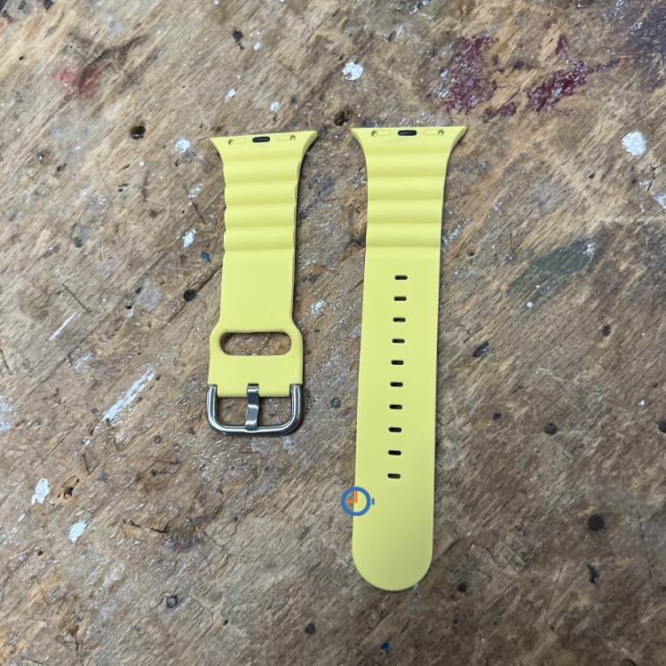 Siliconen horlogeband Apple Watch 41mm - geel