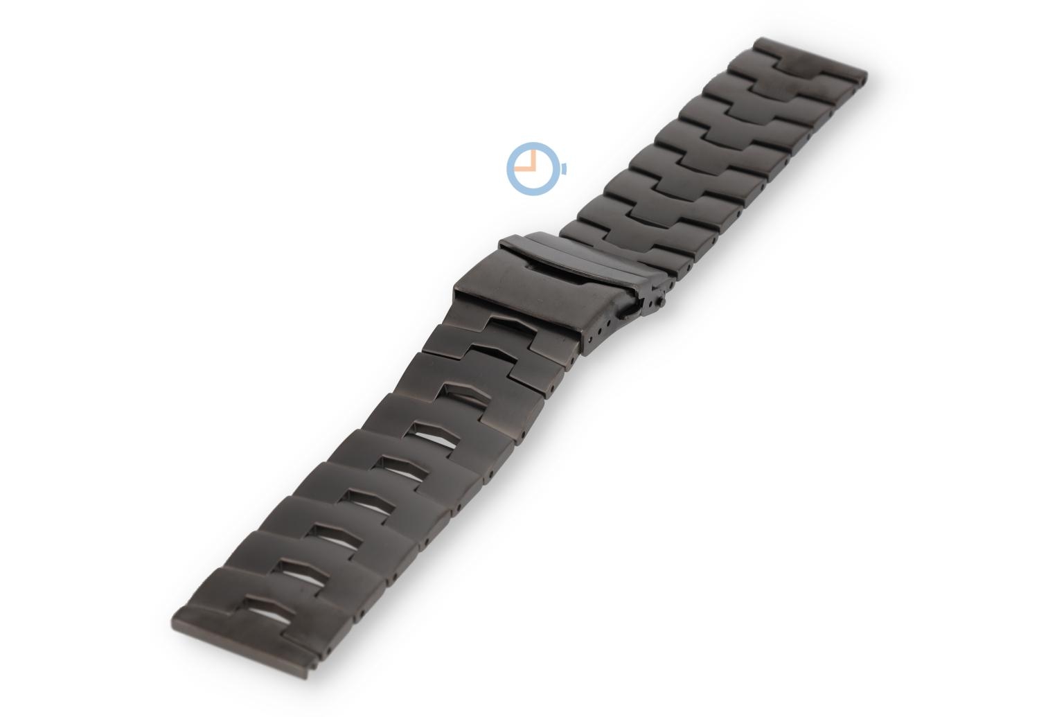 Platte horlogeband - 22mm lichtgewicht - grijs