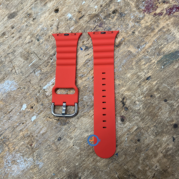 Siliconen horlogeband Apple Watch 41mm - rood