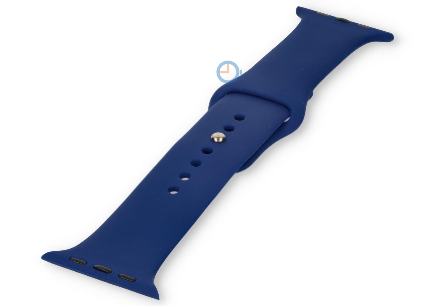 Apple watch bandje siliconen - Navy Blue - 38/40/41/42mm (M/L)