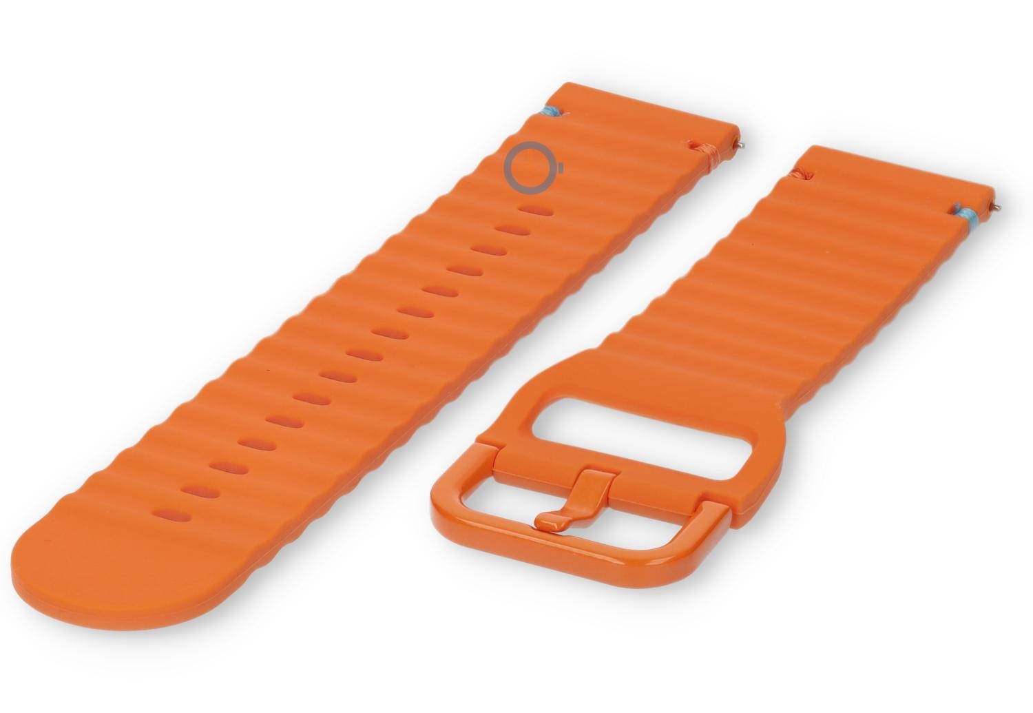 Tuck under siliconen bandje: 22mm orange