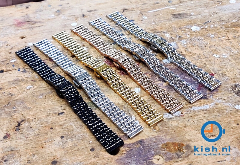 Stalen horlogebanden 14mm - gepolijst