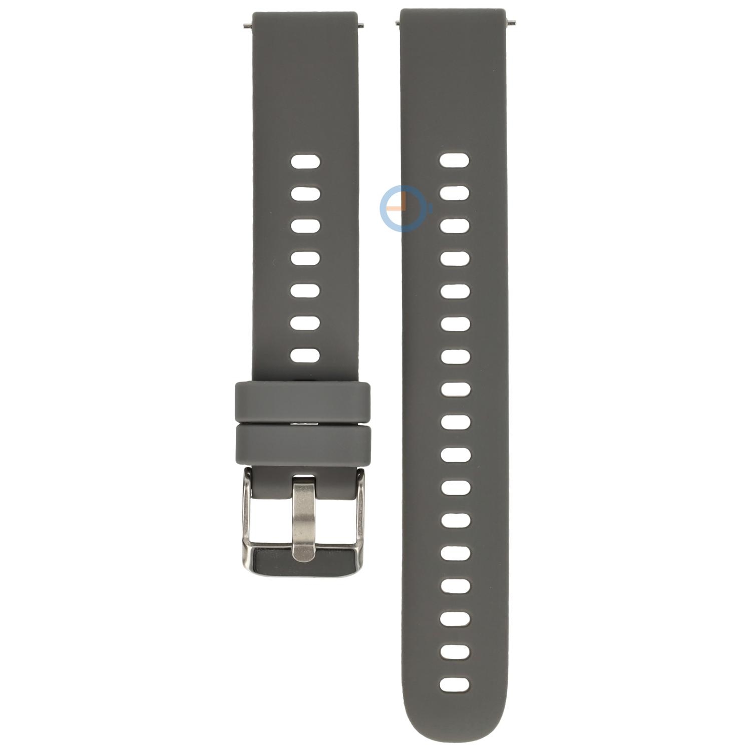 16mm siliconen horlogeband - grijs