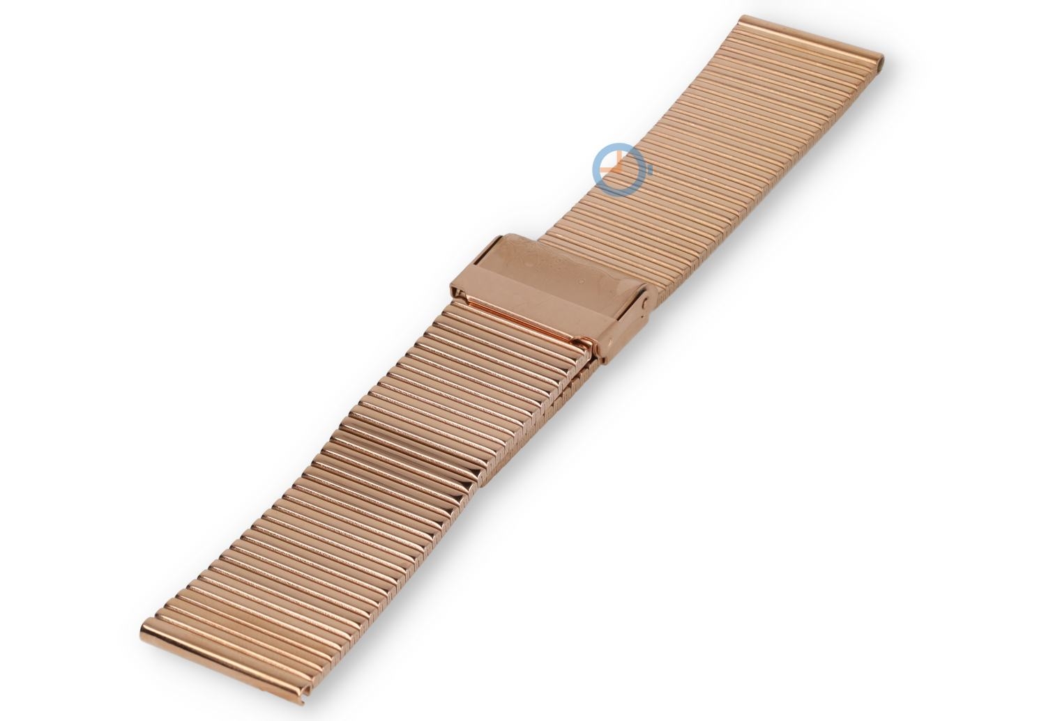 Klassiek stalen horlogebandje - 22mm - ros?oud