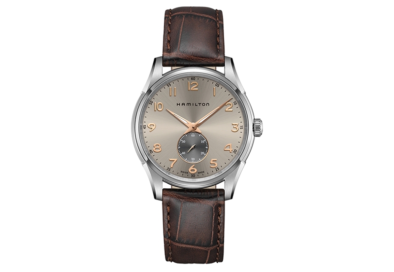 Hamilton horlogeband H38411580 - bruin leer