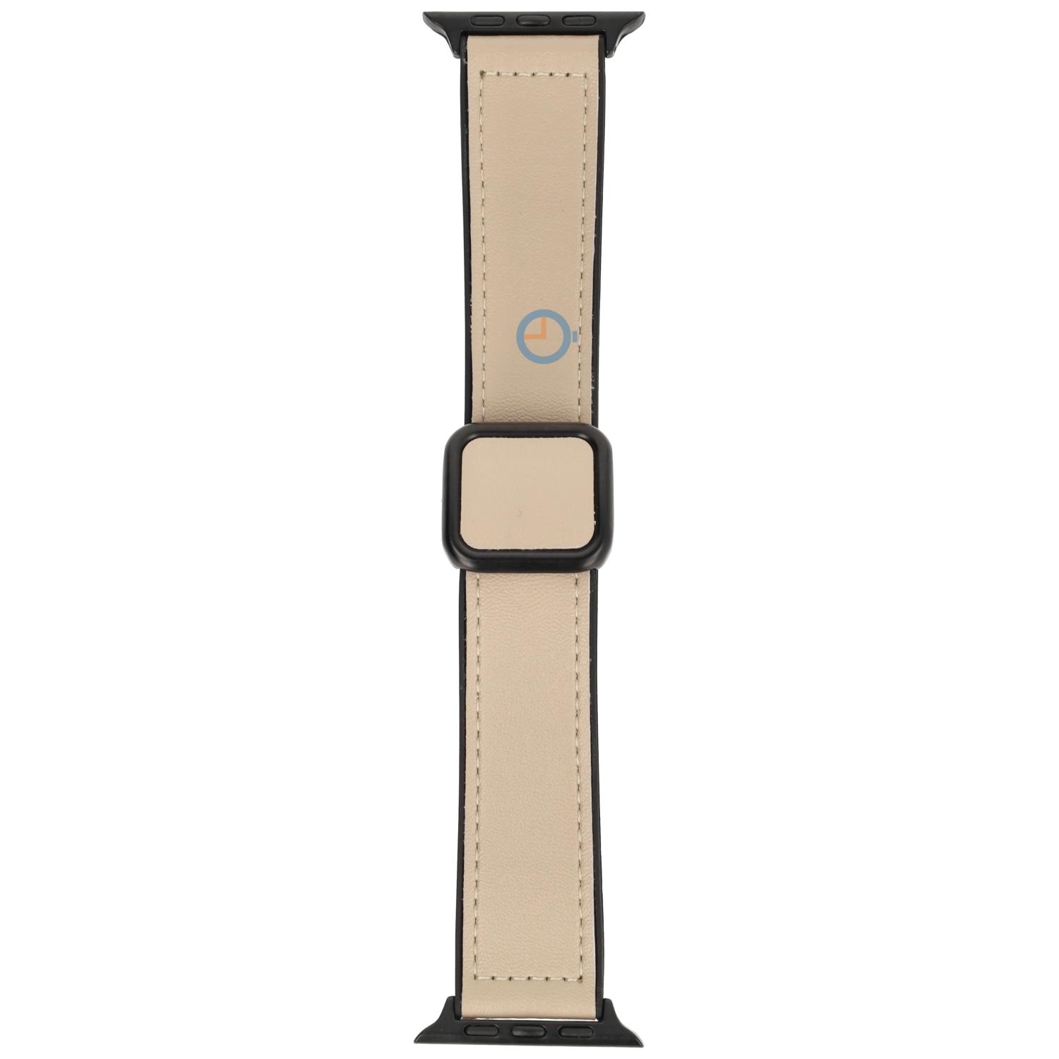 Luxe leren band Apple 41mm - Beige