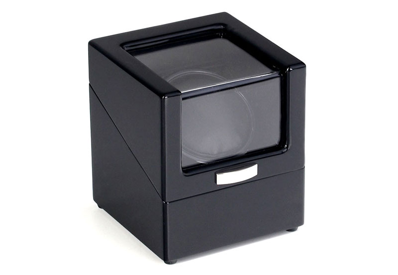 Watchwinder voor 1 horloge hoogglans zwart