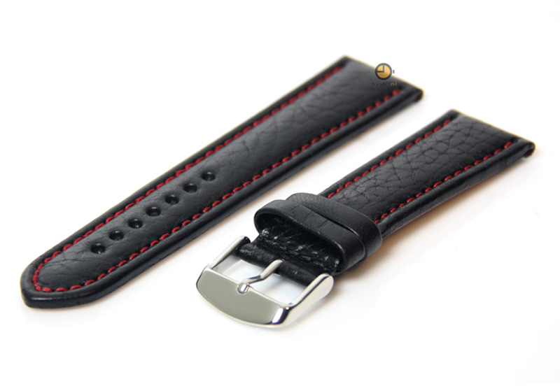 Horlogeband 24mm zwart