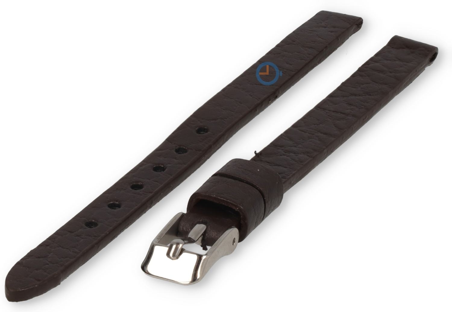 Horlogeband 8mm bruin buffelleer