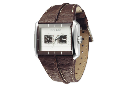 Police horlogeband P-Matrix 10811JS-14 Bruin