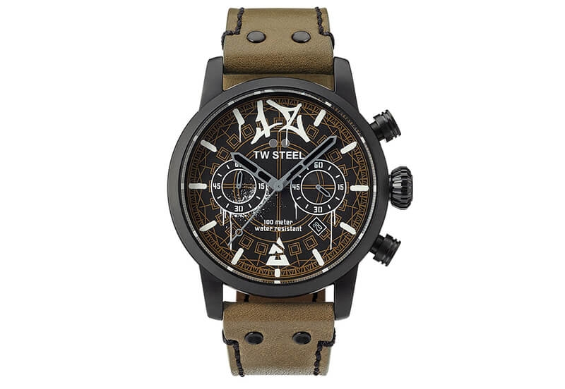 Horlogeband TW Steel MS98 - Bruin