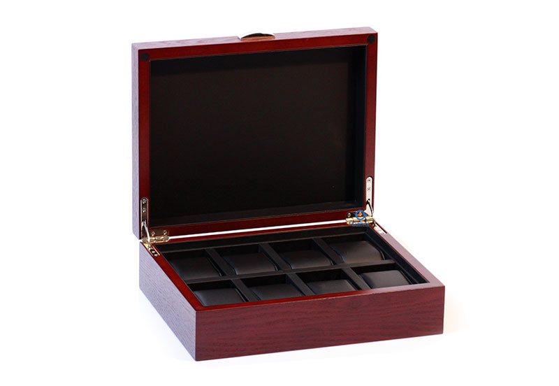 Houten horlogekist voor 8 horloges - Cherry