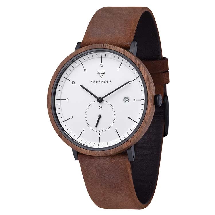 Kerbholz horlogeband Anton Walnut Tobacco