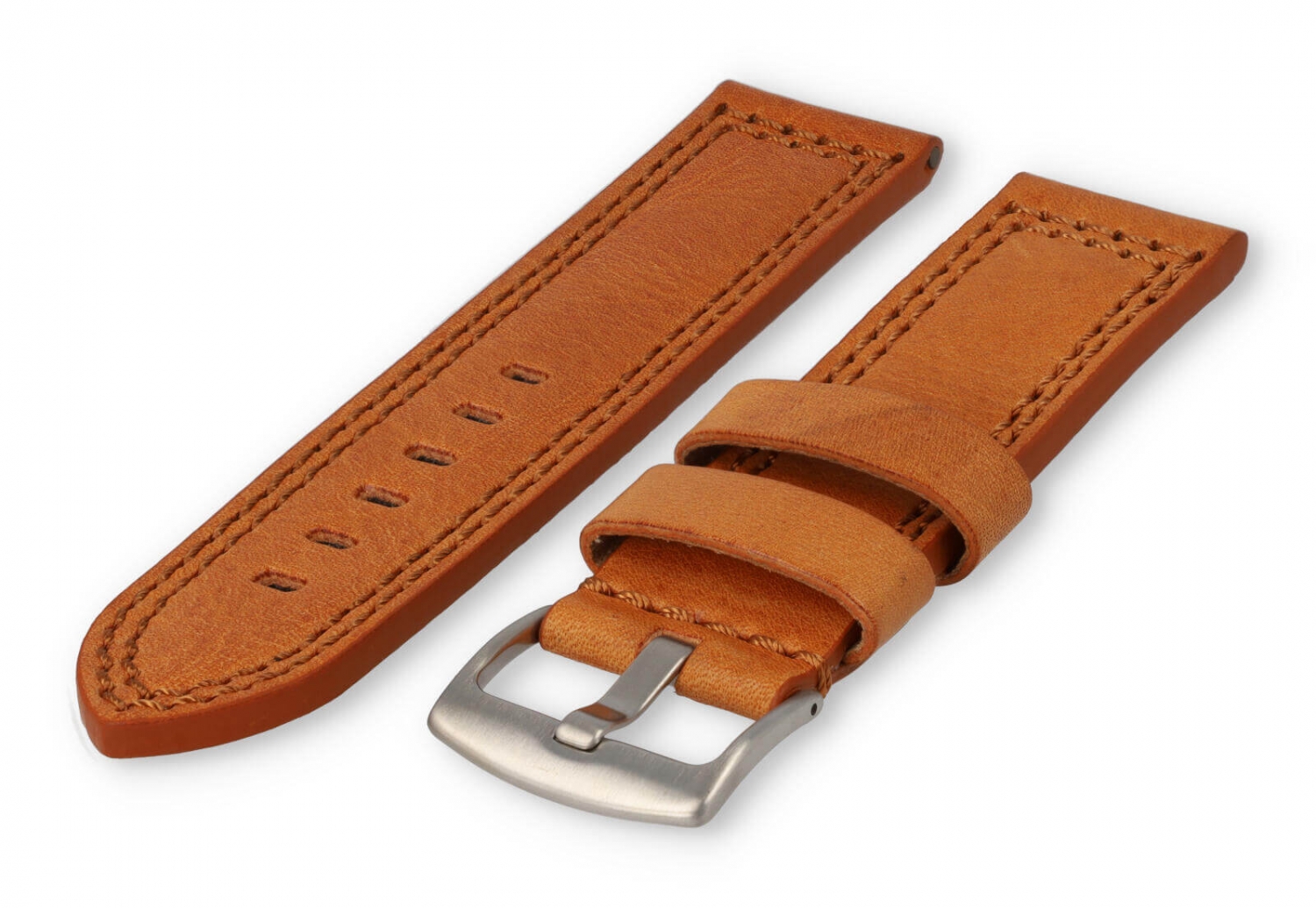 Universele band voor Tauchmeister - 24mm cognacbruin