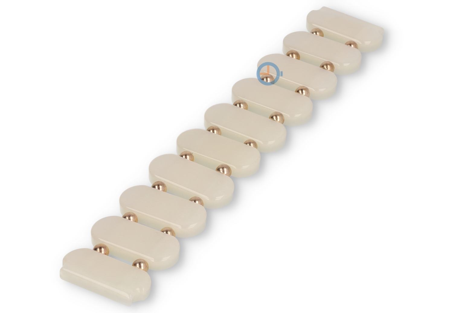 20mm armband voor horloges - pearl