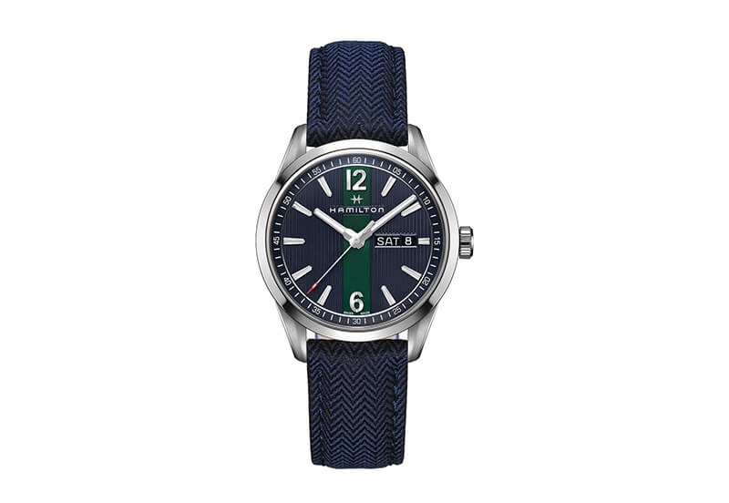 Hamilton horlogeband H43311941 - blauw nylon