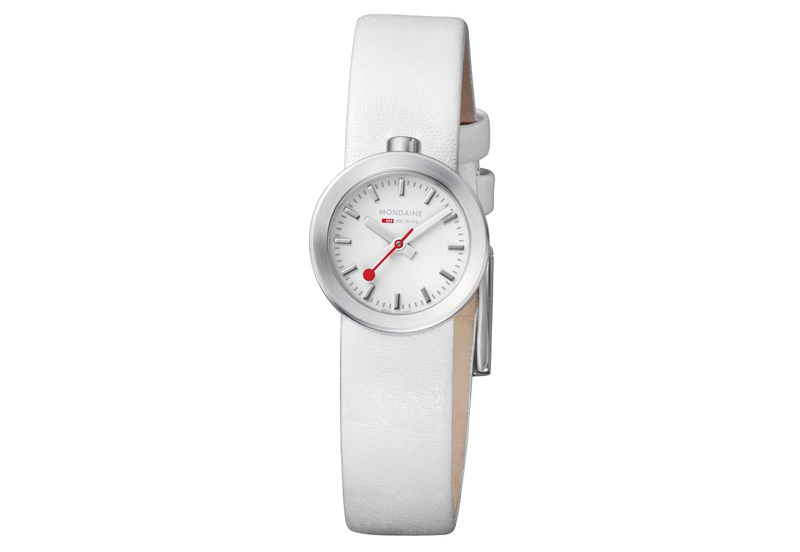 Mondaine 14mm horlogeband wit mat